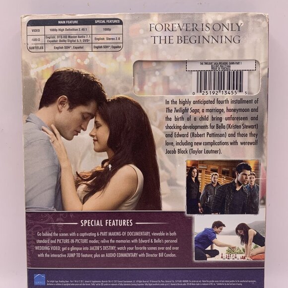 The Twilight Saga: Breaking Dawn, Part 1 Special Edition Rated PG-13 Summit - Picture 3 of 4